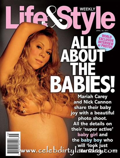 Narcissism At It Best!  Mariah Carey’s Nude Pregnancy Cover