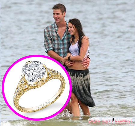 Miley Cyrus’s Engagement Ring — PHOTO HERE