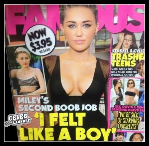Miley Cyrus Gets Second Boob Job (PHOTO)