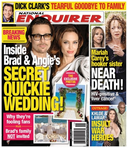 Brad Pitt And Angelina Jolie Already Married With Quickie Wedding (Photo)