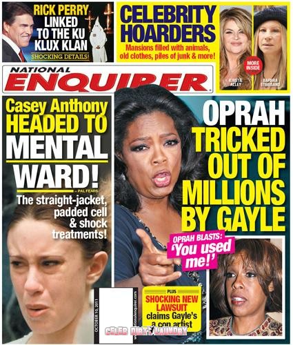 National Enquirer: Oprah Winfrey Tricked Out Of Millions By Gayle