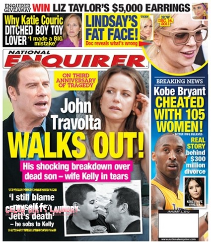 On The Third Anniversary of Jett’s Death John Travolta Walks Out (Photo)