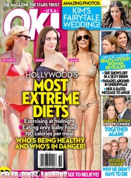 OK! Magazine: Hollywood’s Extreme Diets From Angelina Jolie To Gwyneth Paltrow