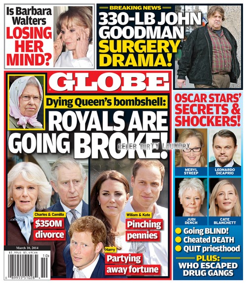GLOBE: Dying Queen Elizabeth Panics – Royals Going Broke and Camilla Parker-Bowles The Biggest Problem (PHOTO)
