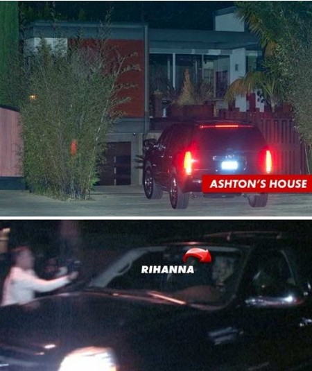 Rihanna Goes To Ashton Kutcher’s Home For Late Night Sex (Photo)