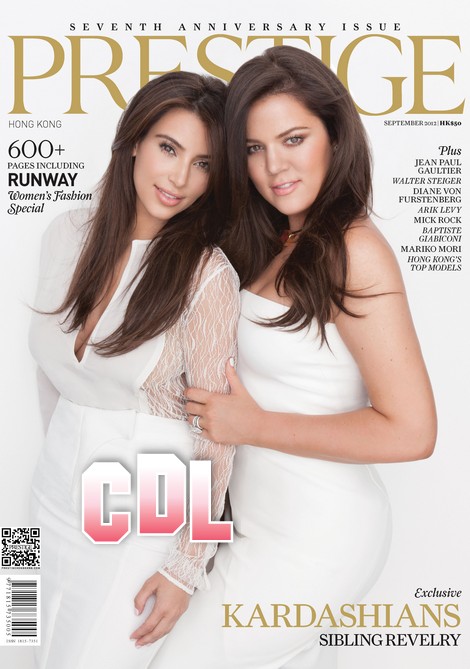 Kim and Khloe Kardashian Prestige Hong Kong Cover – Is Khloe Pregnant? (Photo)
