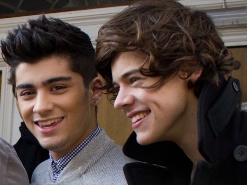 Harry Styles and Zayn Malik On Stage