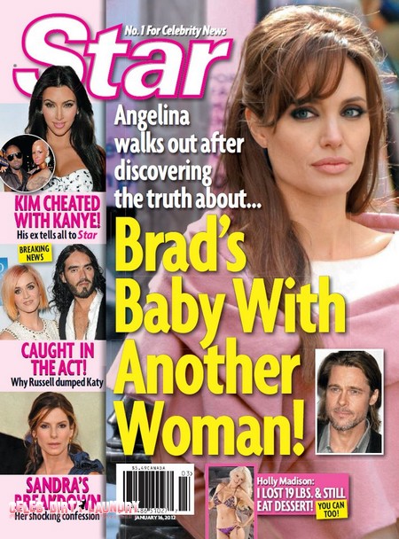 Angelina Jolie Walks Out On Brad Pitt Over His Baby With Another Women (Photo)