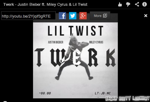 Miley Cyrus and Justin Bieber Featured In LiL Twist’s TWERK (Audio)