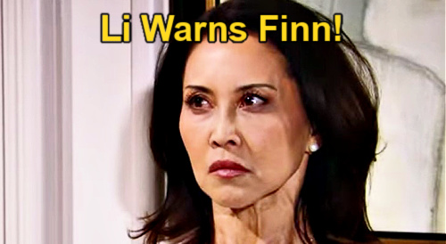 The Bold and the Beautiful Spoilers: Li Warns Finn to Stop Defending Sheila – Tries To Save Steffy Marriage