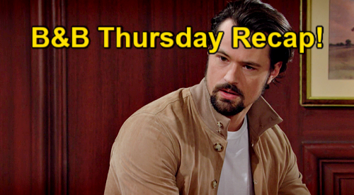 The Bold and the Beautiful Spoilers: Thursday, April 15 Recap – Thomas Suspects Baker Already Knows Vinny’s Killer