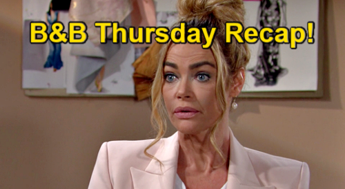The Bold and the Beautiful Spoilers: Thursday, March 25 Recap – Flo Logan Legal Name Change – Wyatt Can’t Hide from Liam