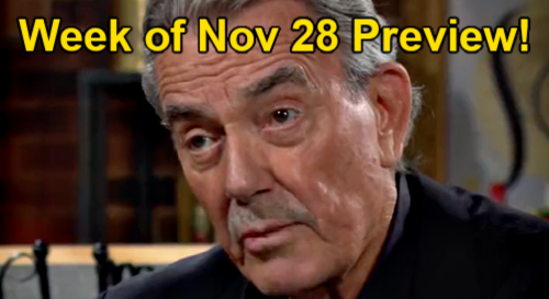 The Young and the Restless Preview: Week of November 28 – Victor Threatens Nick – Sally’s Love For Adam Wins