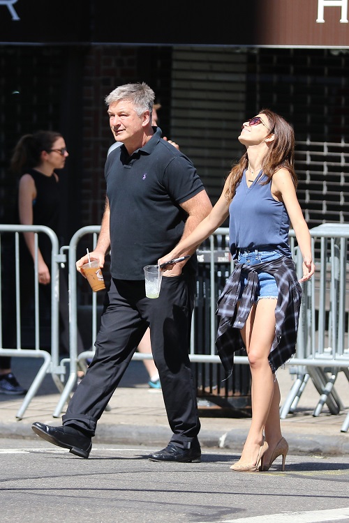 Alec Baldwin and Hilaria Baldwin Look Strained During Their Walk