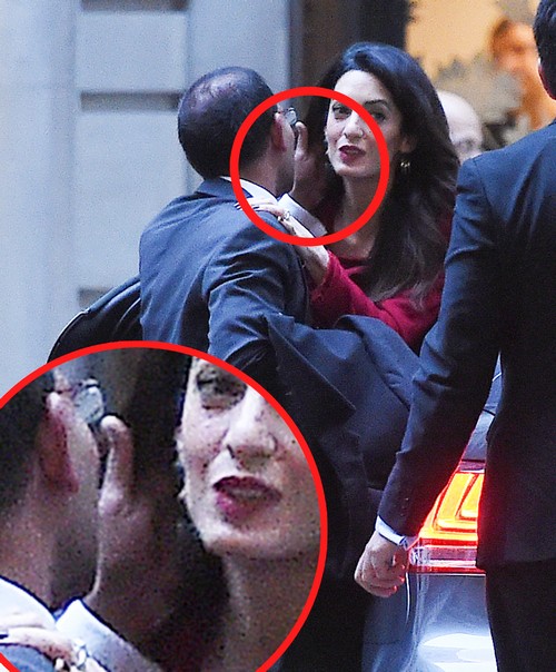 Amal Alamuddin Refuses Kiss From Mohamed Nasheed: Former Maldives President Comes Up Dry (PHOTOS)