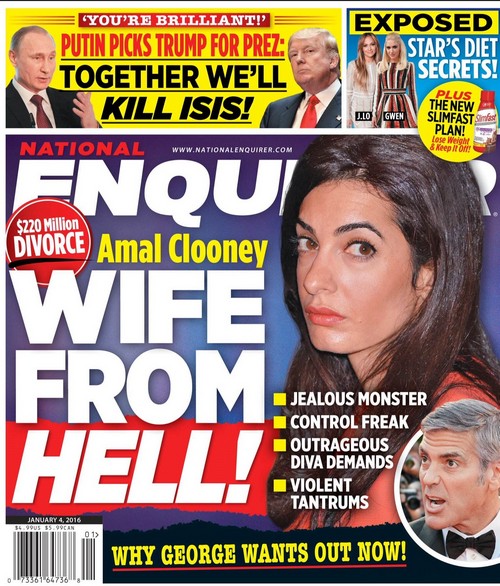 Amal Alamuddin a ‘Wife From Hell’ – Does George Clooney Want Out Now?