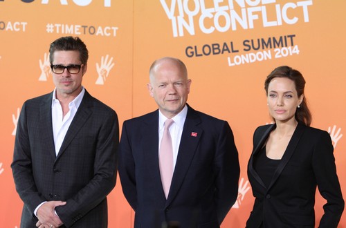 Angelina Jolie and Brad Pitt Snub George Clooney’s Fiance, Amal Alamuddin – Won’t Sit With Her at Global Summit in London? (PHOTO)