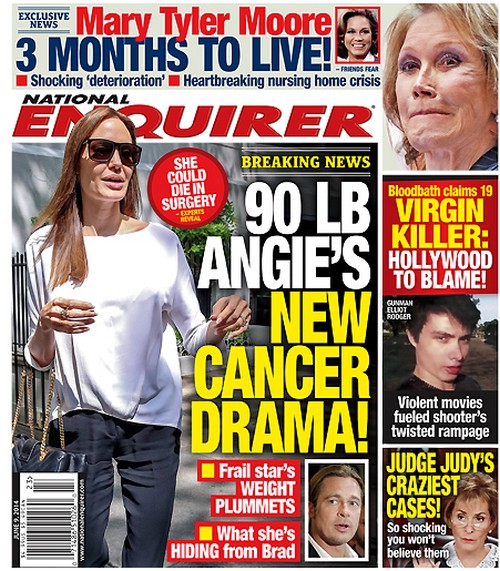 Angelina Jolie Hides New Cancer Drama From Brad Pitt – 90 Pounds – Report (PHOTO)