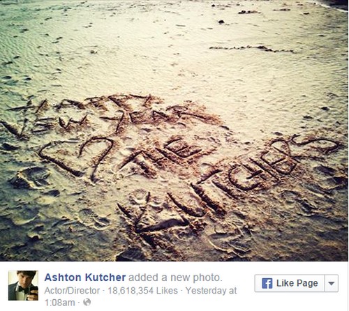 Ashton Kutcher and Mila Kunis Married in Secret Wedding: Cryptic New Year’s Message? (PHOTO)