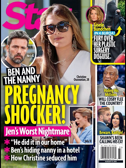Ben Affleck’s Nanny Mistress Christine Ouzounian Pregnant: Ben Petrified Cheating On Jennifer Garner Will Result In Baby! (PHOTO)