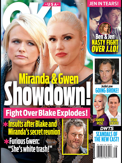 Gwen Stefani Explodes On Miranda Lambert For Making Amends With Blake Shelton: Stay Away From My Man! (PHOTO)