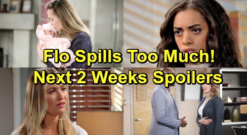 The Bold and the Beautiful Spoilers Next 2 Weeks: Flo Spills Too Much – Phoebe Revelation Brings Hope and Steffy Baby Battle