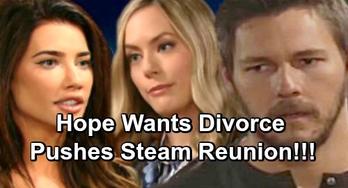 The Bold and the Beautiful Spoilers: Hope Pushes Steffy Reunion, Wants Divorce – Liam Struggles to Save Lope Marriage