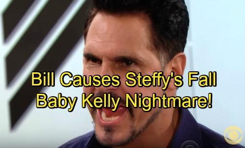 The Bold and the Beautiful Spoilers: Bill Causes Steffy’s Fall and Baby Nightmare – B&B’s Monster Must Be Stopped