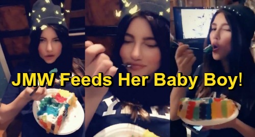 The Bold and the Beautiful Spoilers: Jacqueline MacInnes Wood Feeds Her Baby Boy – Enjoys Cake At Retirement Party