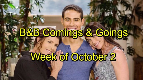 The Bold and the Beautiful Spoilers: Comings and Goings – Week of October 2-6 – Casting News