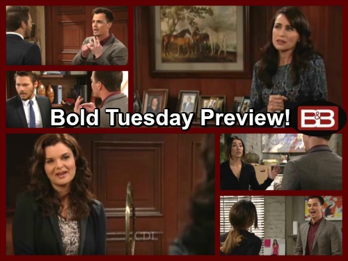 The Bold and the Beautiful Spoilers: Liam and Wyatt’s Hostility Erupts – Quinn Struggles with Guilt, Katie Supports Her Frenemy