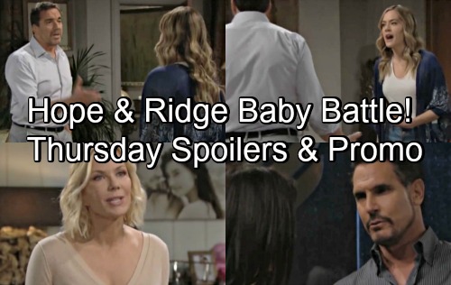 The Bold and the Beautiful Spoilers: Thursday, July 26 – Ridges Rages Over ‘Steam’ Destruction, Hope Fires Back – Bill Reassures Steffy