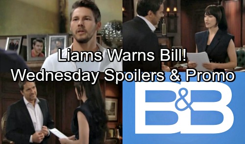The Bold and the Beautiful Spoilers: Wednesday, August 8 – Liam Forbids Bill Chasing After Steffy – Ridge Praises Steffy’s New Path