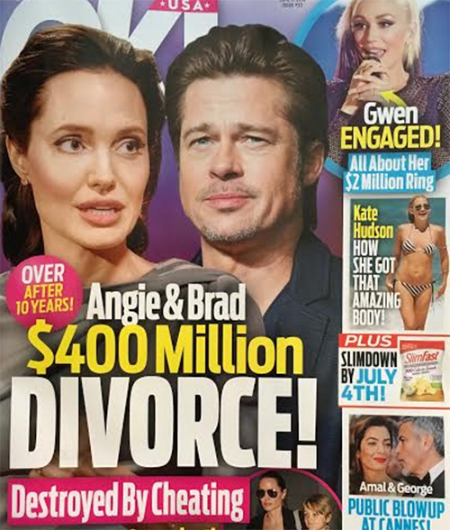 Angelina Jolie And Brad Pitt $400 Million Divorce: Angie Jealous Of Marion Cotillard – Brad’s New Co-Star Splits Up Brangelina?