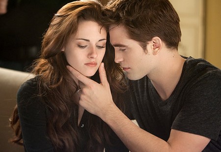 Robert Pattinson Lovingly Caresses Kristen Stewart (Photo)