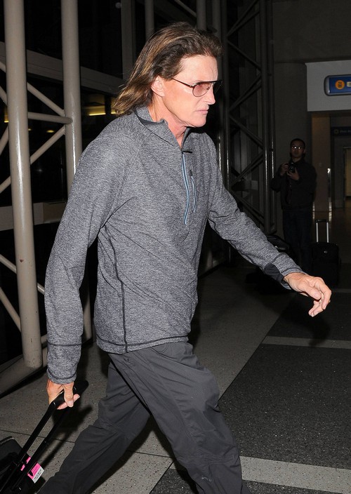 Bruce Jenner Spotted Wearing Long Dress and Smoking at Malibu Home: Photos Show Gender Transition Underway