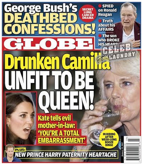 GLOBE: Camilla Parker-Bowles Unfit To Be Queen – Kate Middleton Calls Her “A Total Embarrassment” (PHOTO)