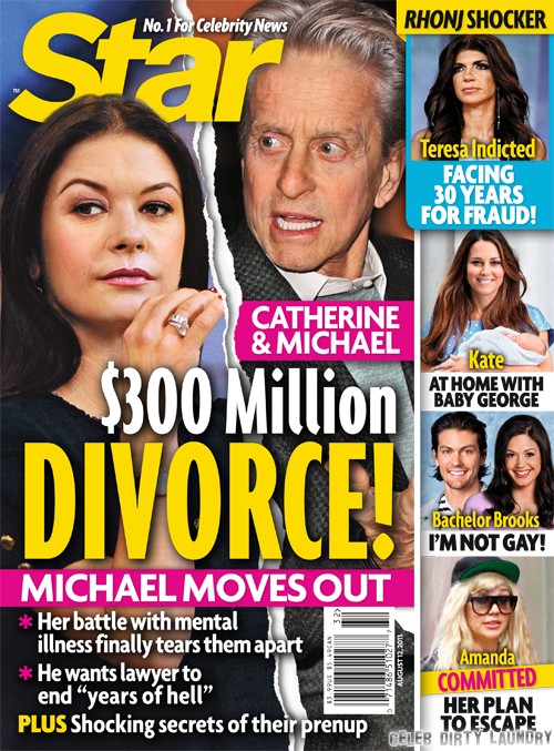 Michael Douglas and Catherine Zeta-Jones Divorce: $300 Million Battle (PHOTO)