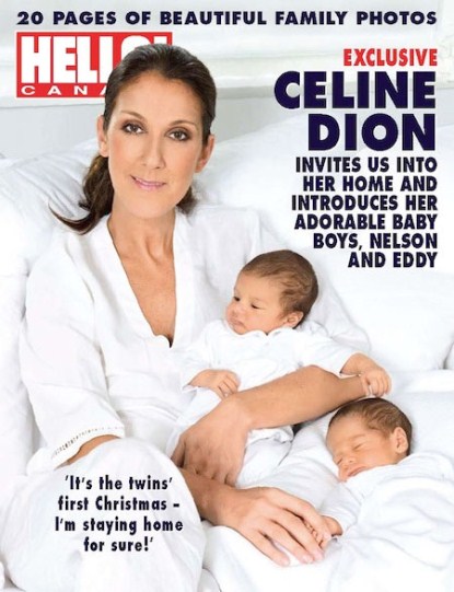 Celine Dion Introduces Her Twin Boys Eddy and Nelson To The World!