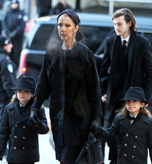 Celine Dion Will Never Marry Again Following Death of Rene Angelil – Funeral Photos