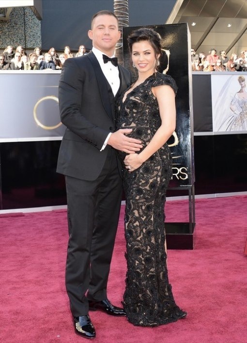 Channing Tatum Affectionately Pats Jenna Dewan’s Baby Bump On Oscars’ Red Carpet (PHOTOS)