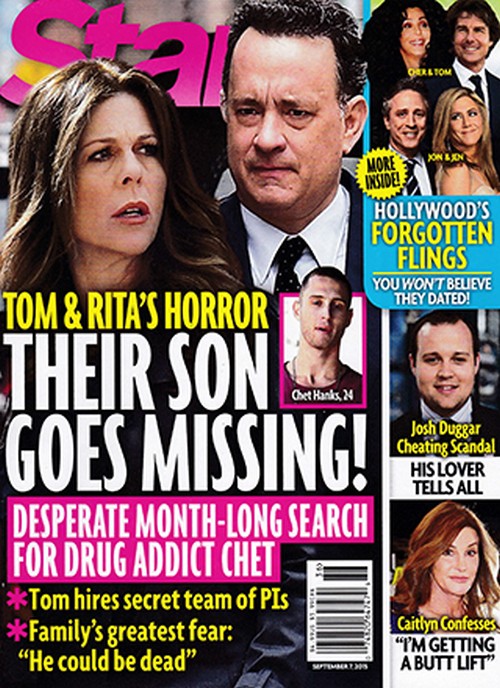 Tom Hanks and Rita Wilson Freaking Out Over Chet Haze Missing: Is Troubled Son in Drug Rehab?