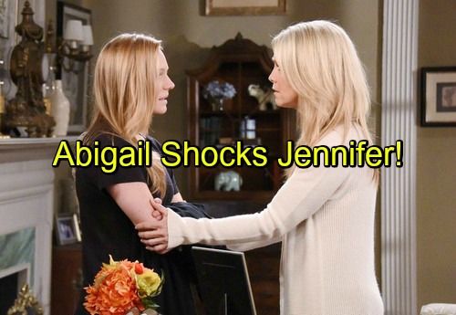 Days of Our Lives Spoilers: Abigail Comes Forward, Jennifer Collapses in Shock – Gabi and Abby Vie For Chad’s Love