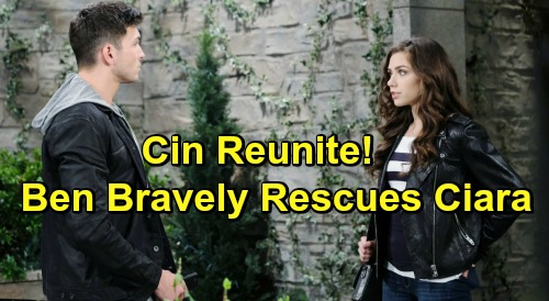 Days of Our Lives Spoilers: Cin Reunite After Ben Saves Ciara’s Life Again – Gunfire At DiMera Mansion Rescues Romance