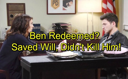 Days of Our Lives Spoilers: Shocking Storyline – Ben Redeemed – Didn’t Kill Will, but Saved Him?
