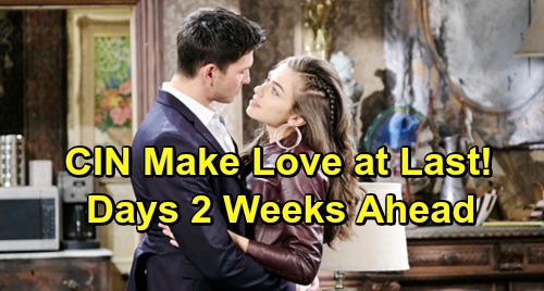 Days of Our Lives Spoilers: 2 Weeks Ahead Ciara and Ben Make Love for the First Time – Cin Sizzles in Steamy Scenes
