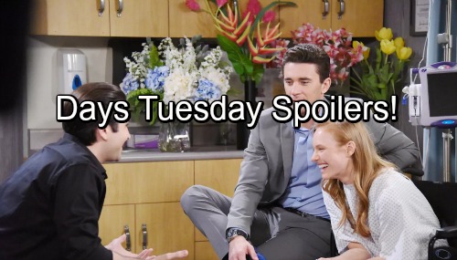 Days of Our Lives Spoilers: Tuesday, August 29 – Chloe Helps a Dazed Lucas – Chabby and PaulSon Pick a Joint Wedding Venue
