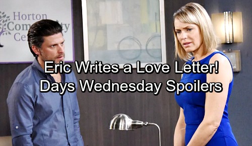 Days of Our Lives Spoilers: Wednesday, August 23 – Eric Writes a Love Letter – Drunk Lucas Alarms Abigail and Jennifer