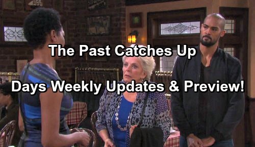 Days of Our Lives Spoilers: Updates Week of March 6 – Eli Forces Valerie to Confess – Steve Tells Kayla Son with Ava Alive