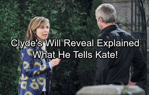 Days of Our Lives Spoilers: Clyde’s Shocking Reveal – What He Tells Kate About Will Changes Everything